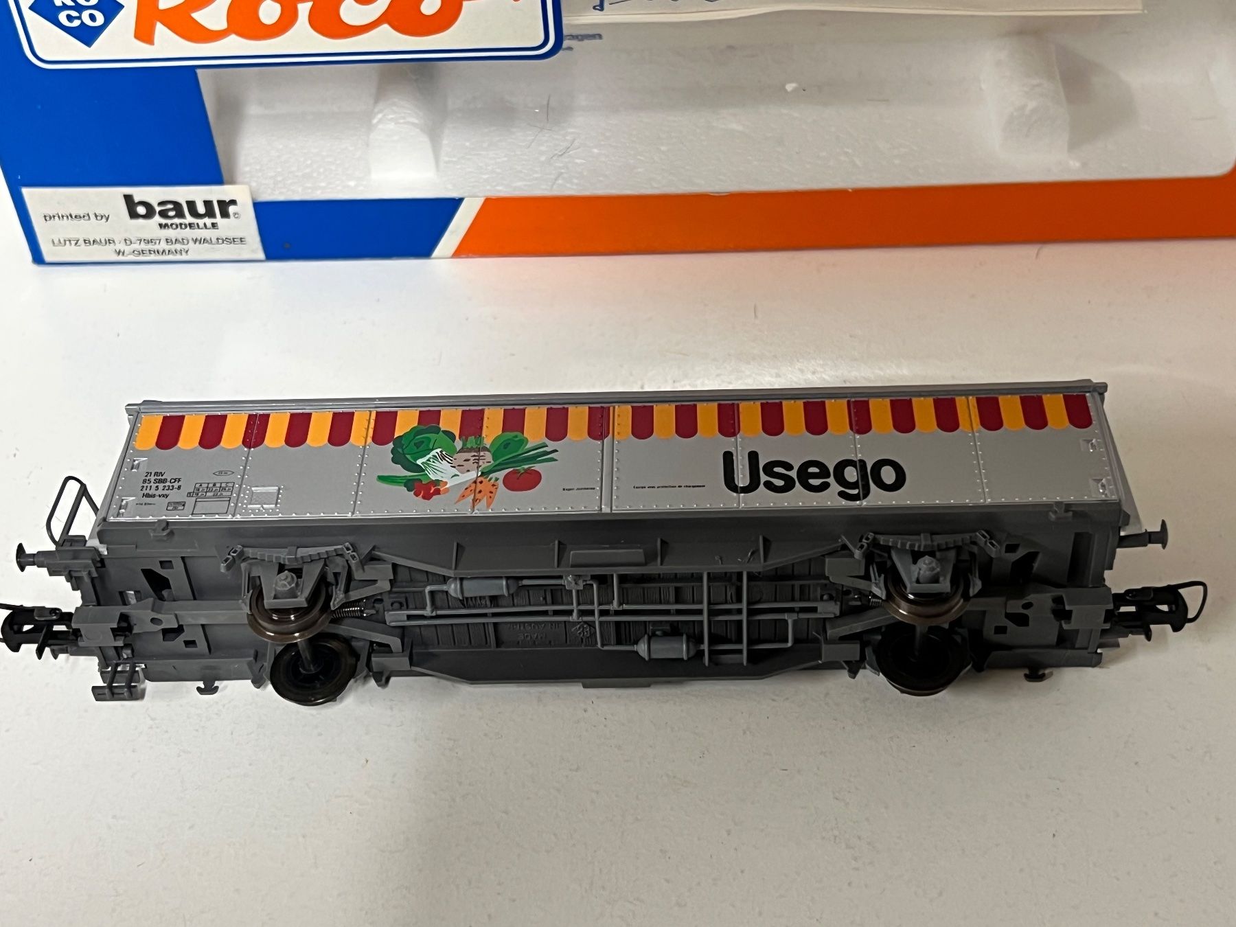 Roco Modellini di ferrovie: Roco Baur Modelle  SBB-Schiebewagen " Usego "  H0 DC – Usato da Geroldswil venduto da TopTrain54 6