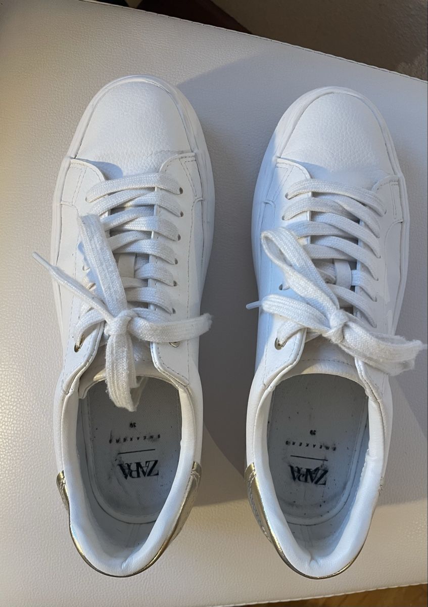 Zara Damenschuhe: Zara Sneaker – Weiß, Grösse 39 – Gebraucht aus Hausen am Albis von Kleiderschrank.Elena 1