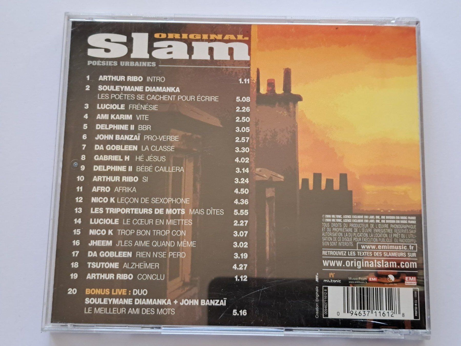 CD: Cd Orginal Slam - Poésie Urbaine Compilaton  – Usato da Pully venduto da bro_n52j 1