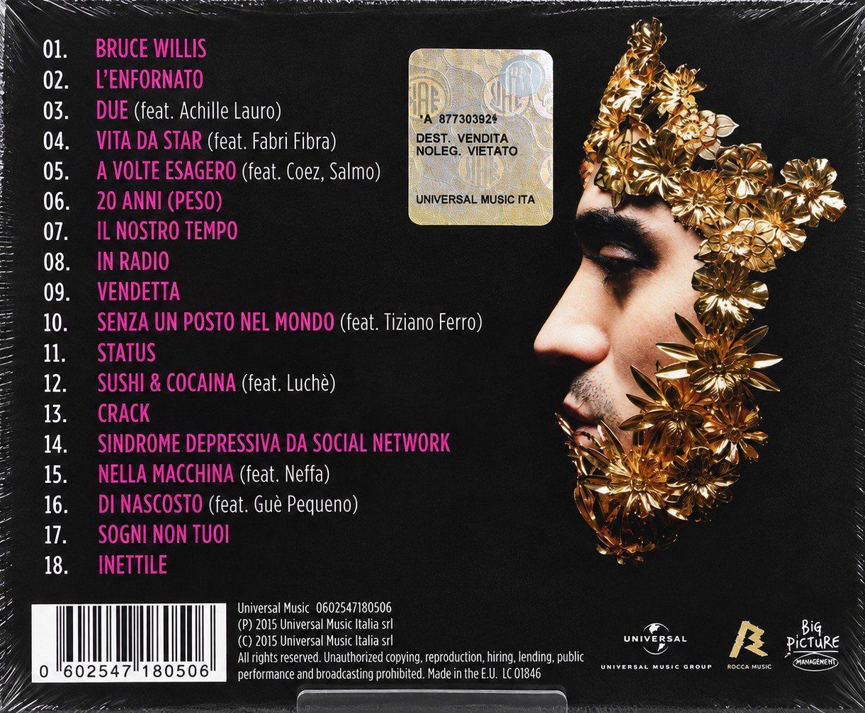 CD: CD Marracash "Status" , Nr. 329 – Nuovo e nell'imballaggio originale da Kottwil venduto da Crazyrolf 1