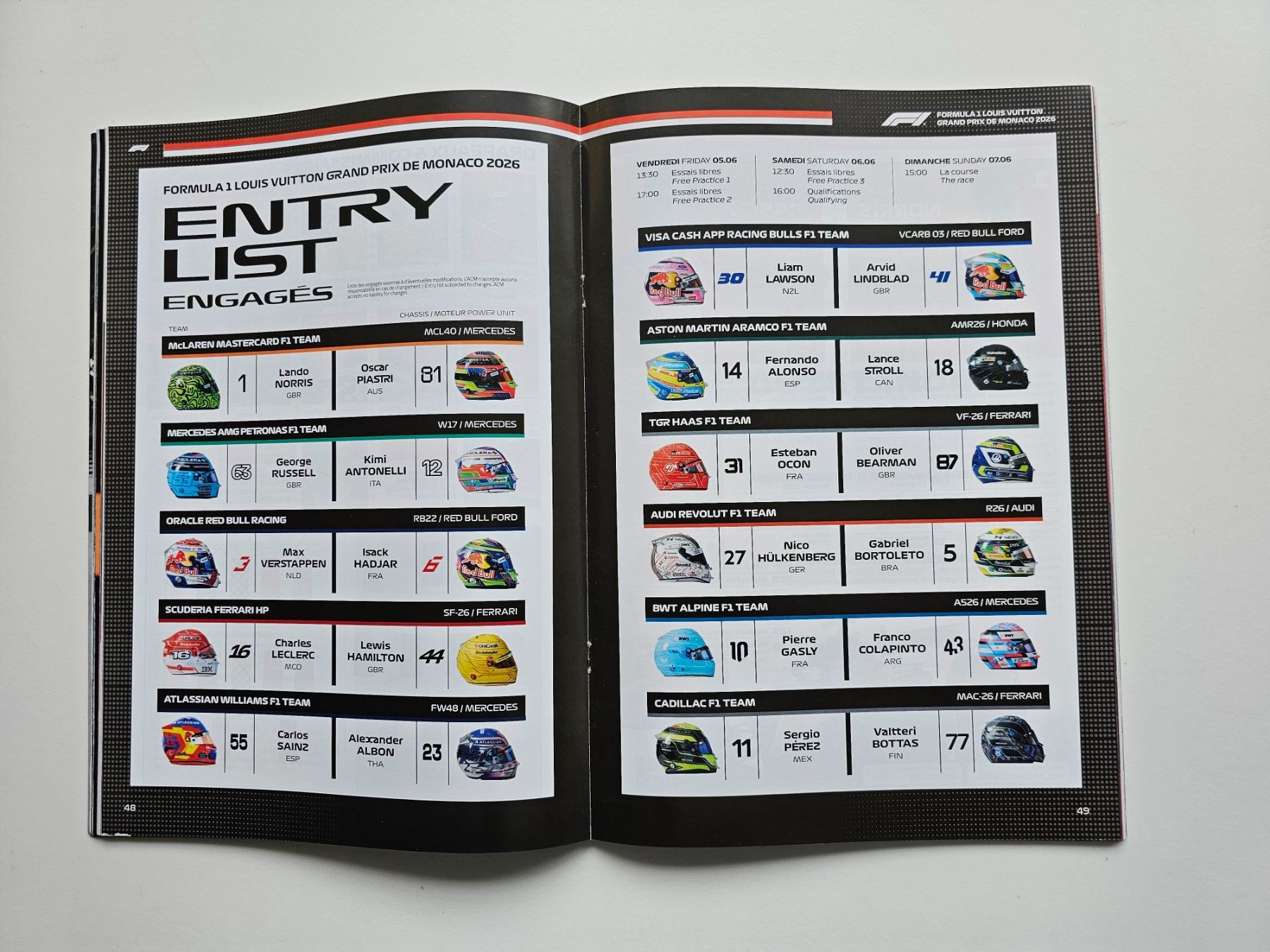 Riviste & Magazine: MONACO 2026 Formel 1 Programmheft Original Glanzpapier – Nuovo (secondo la descrizione) da Ermatingen venduto da Monaco1215 3