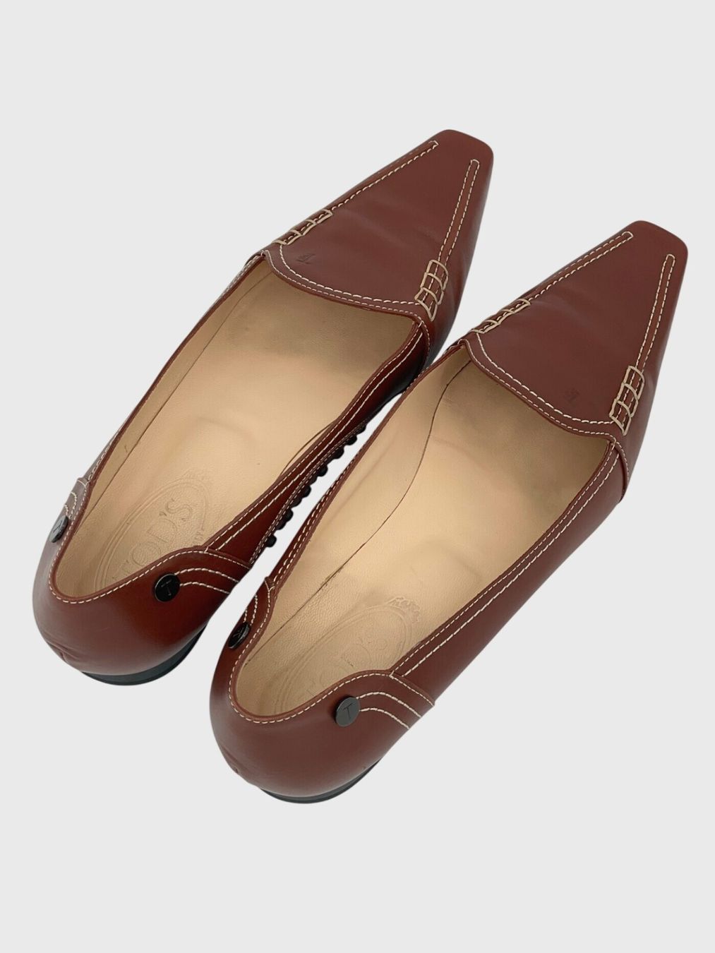 Tod'S Scarpe da donna: Tod's Leather Mokassin EU 39.5 Braun – Usato da Zürich venduto da shoe_shop 3