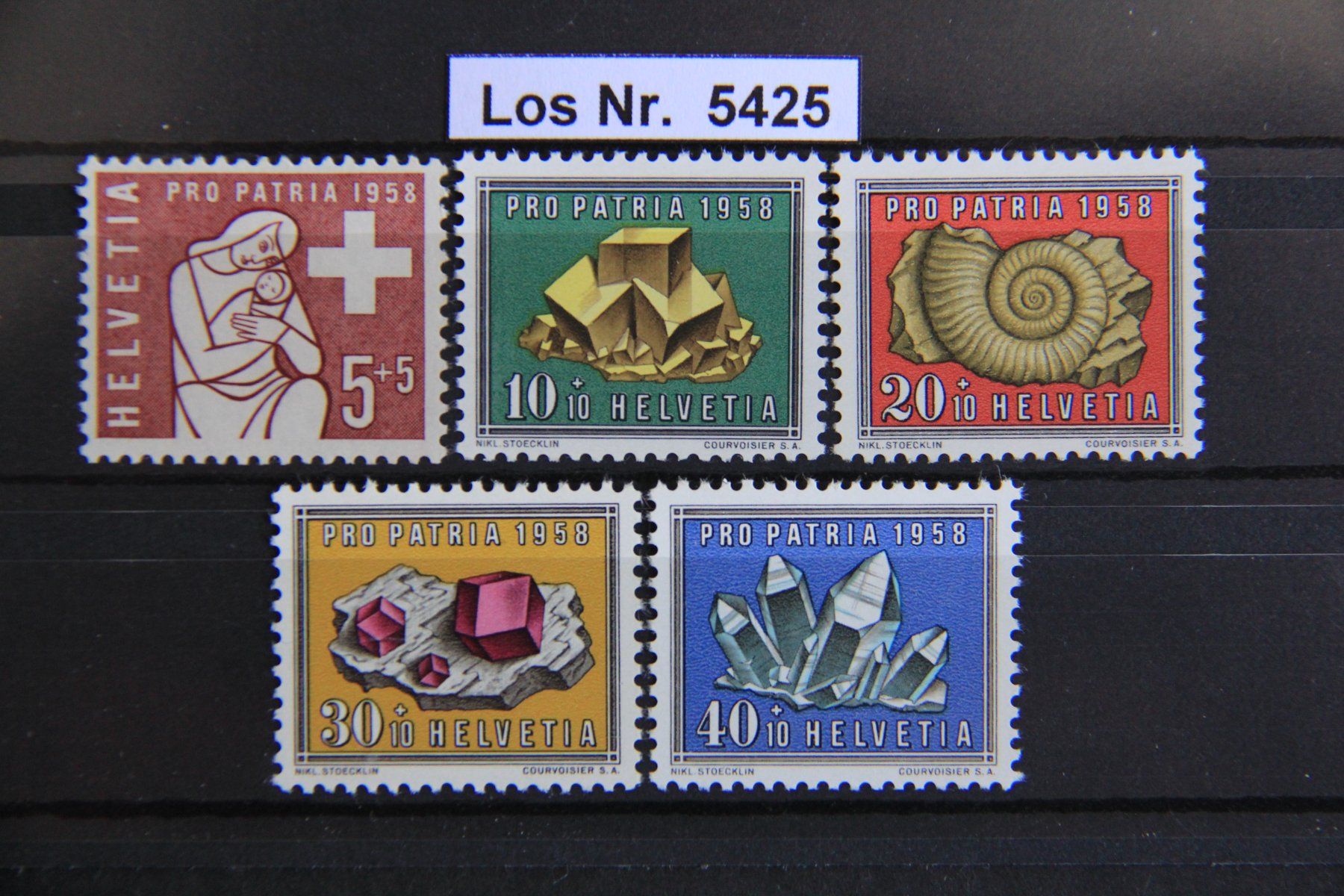 Tutti i francobolli: PP 1958 Serie Postfrisch                            Los 5425 – Nuovo (secondo la descrizione) da Volken venduto da jukon65