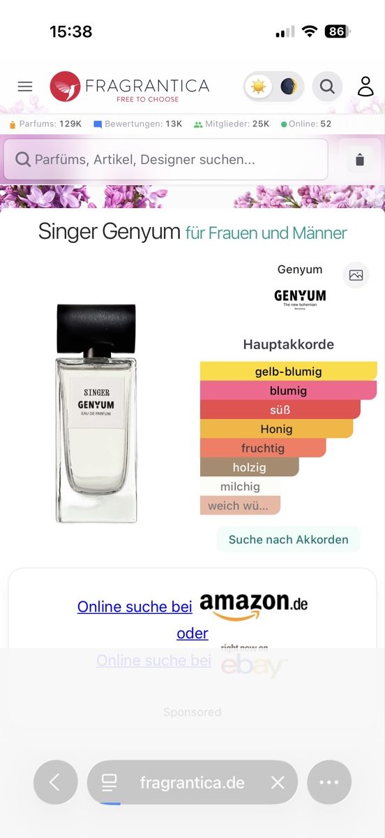 Profumi & Eau de Toilette: Singer Genyum Painter, 2 ml – Usato da Sursee venduto da nst_czk2 1