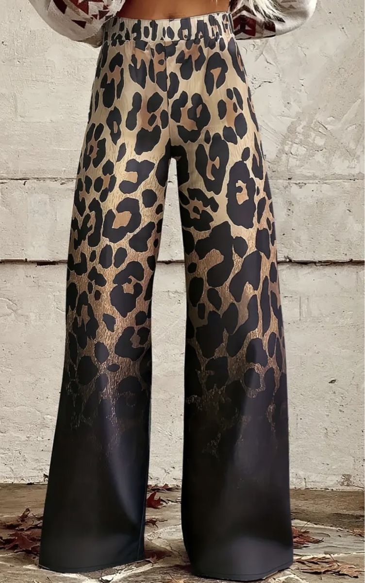 Pantaloni: Chic e elegante Pantaloni Leopardati-M/L-Nuovi-per primavera – Nuovo e nell'imballaggio originale da Gordevio venduto da LanaZimm