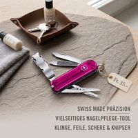 Victorinox Nail Clip 580 pink Nagelknipser, Nagelschere