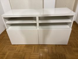 Kommode weiss mit Fächern und Schubladen guter Zustand
