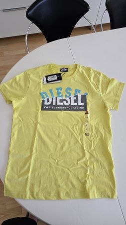 Diesel T-Shirt gelb neu Grösse XL