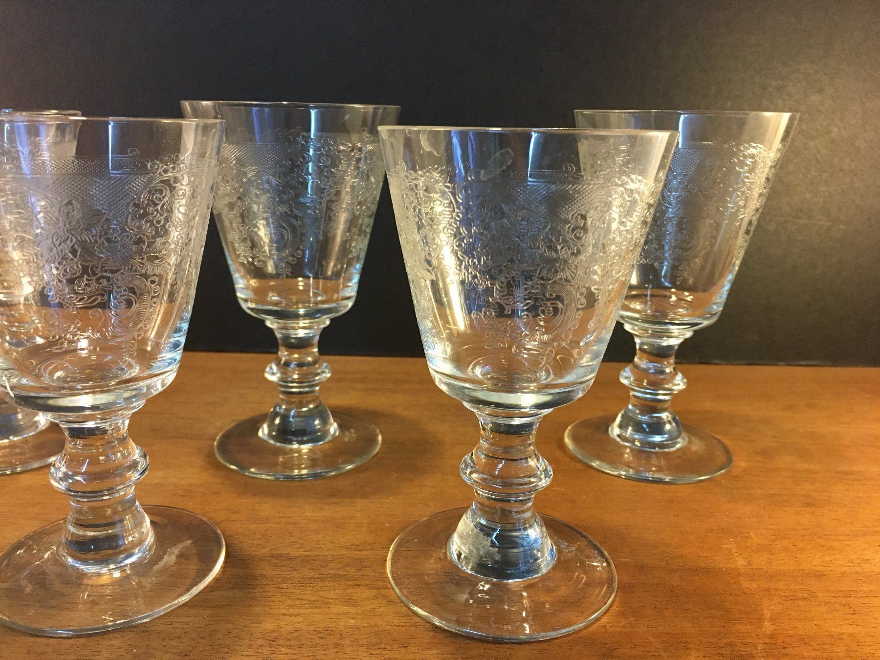 Bicchieri: Vintage Wunderschöne 8 Kristallgläser – Usato da Schaffhausen venduto da vintageville 3