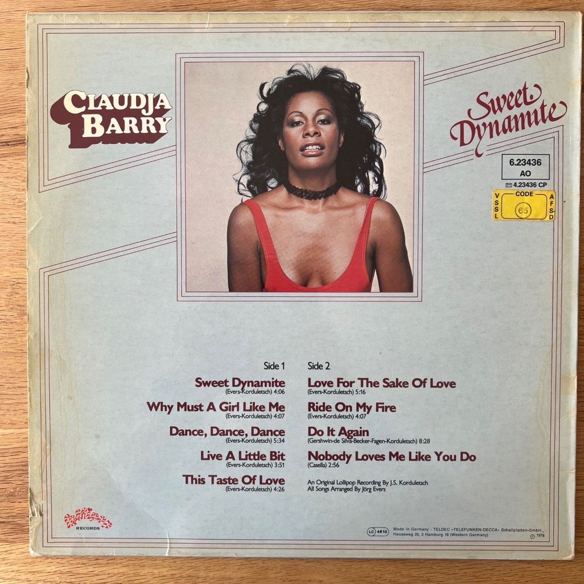 Dischi in vinile: Claudja Barry - Sweet Dynamite / D-Press. 1978 – Usato da Gais venduto da soundcave57 1