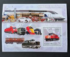 Guinea-Bissau-Block Eisenbahnmotive **