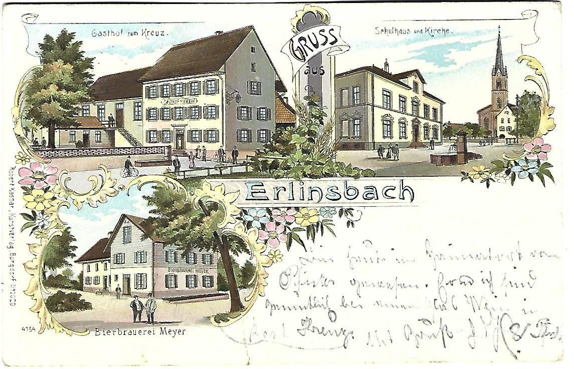 Ansichtskarten: Erlinsbach Litho – Gebraucht aus Wetzikon ZH von Brulu100