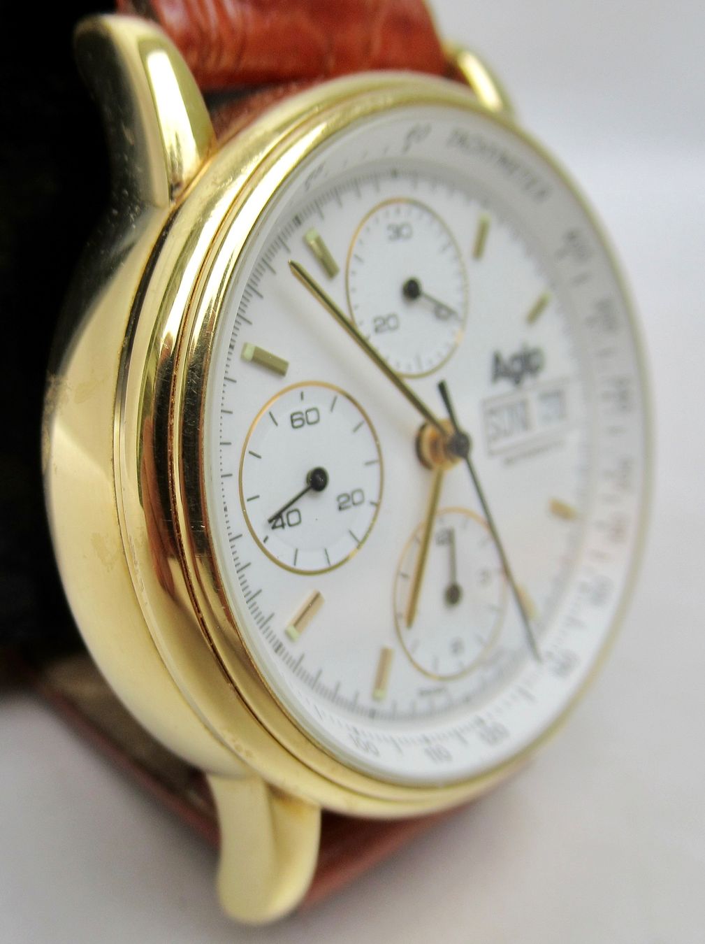 Orologi: Uhr Agip Automatic Vergoldet – Usato da Bern venduto da Colligentes 1