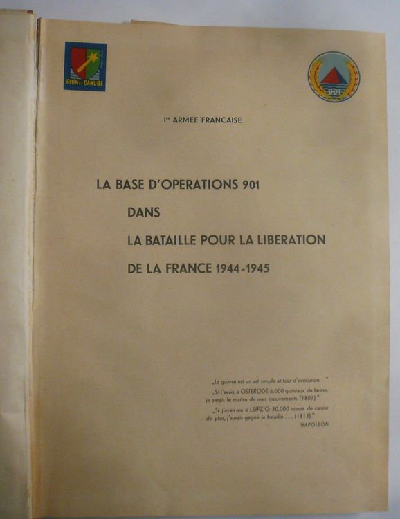 Delattre Extremely Rare Journal Ila-El-Amam 1945 1ere Army de