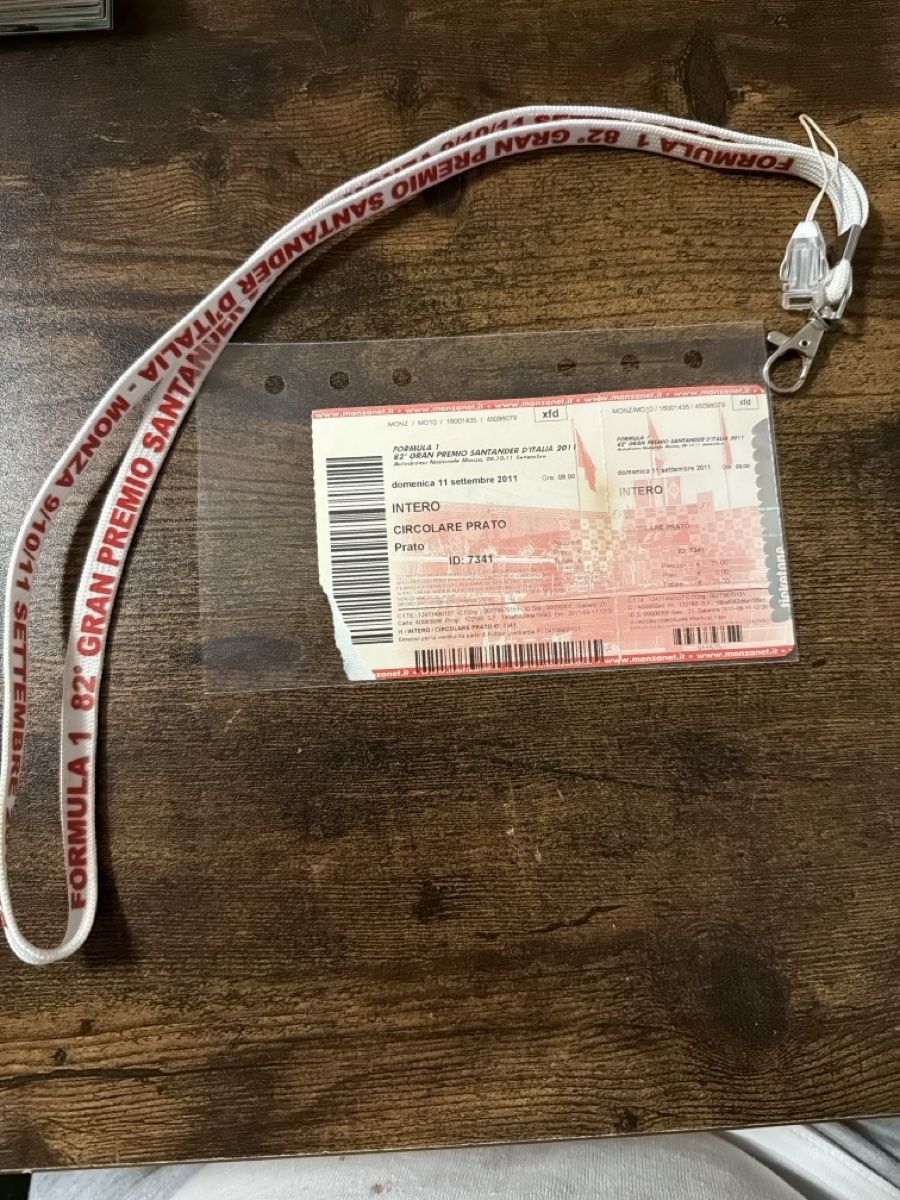 Autografi: Formel 1 Ticket Monza 2011mit Niki Lauda Unterschrift – Usato da Flawil venduto da History03