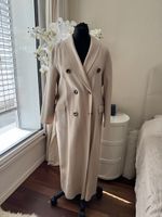 MASSIMO DUTTI Mantel Wolle Hellbeige 42 wNEU