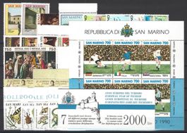 SAN MARINO 1990 JAHRGANG LUXUS MNH/**