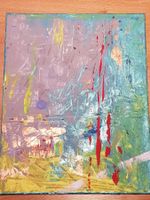 Painting: "Unsure", 40 x 50 cm canvas frame