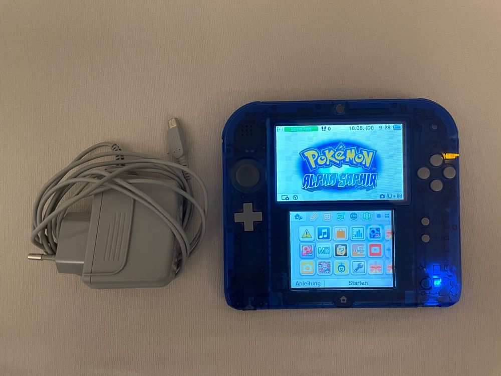 Console Nintendo 2DS - transparente bleu + Pokémon Saphir Alpha :  : Jeux vidéo