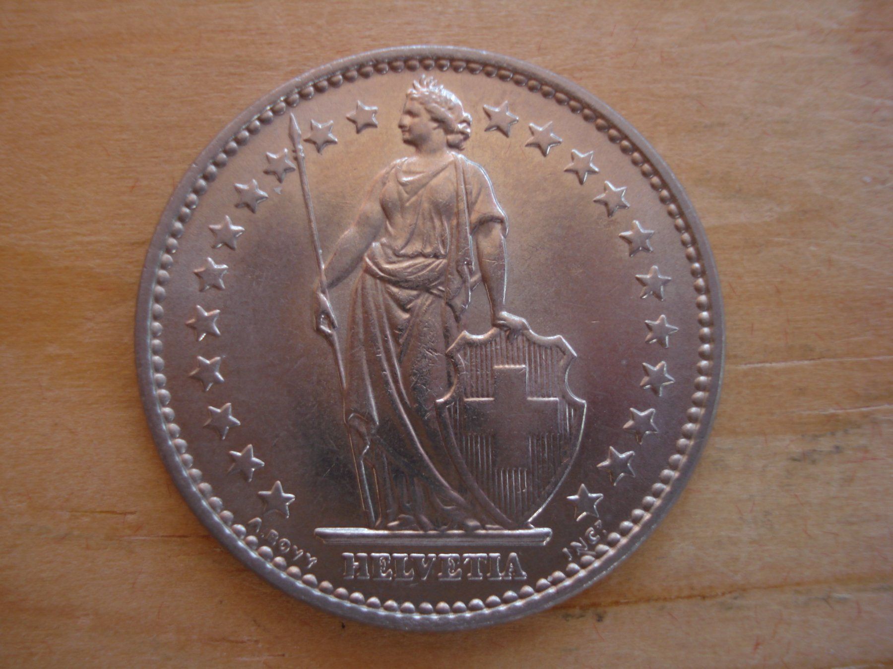 Tutti le monete: (C1) 2 Franken 1968 STGL – Usato da Erlach venduto da Net-Coins 1