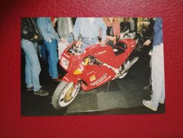 Photokarte Motorrad Ausstellung Ducati