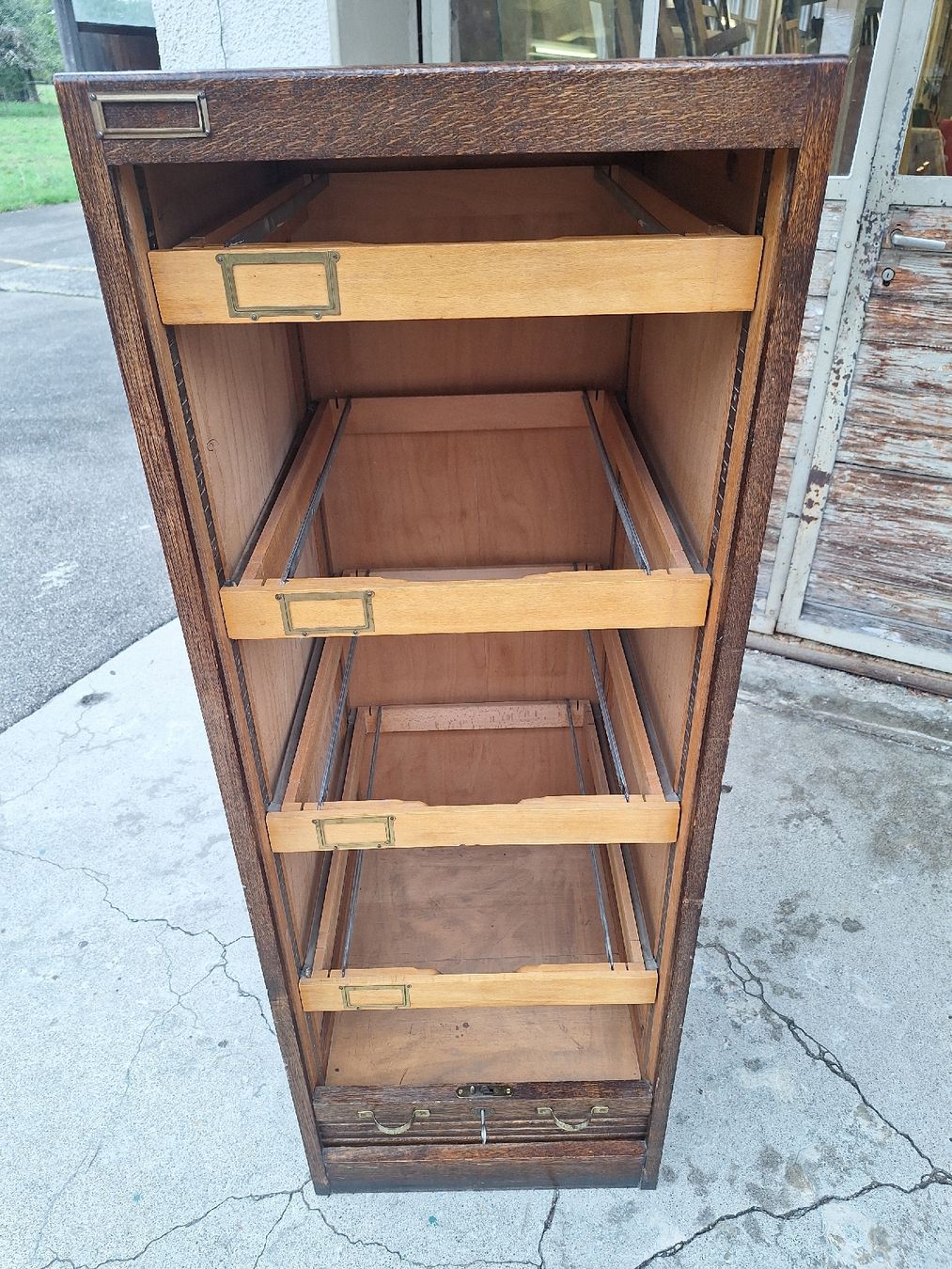 Schränke: Antiker Rollschrank, Eiche, Vintage – Gebraucht aus Urtenen-Schönbühl von Atelier21_bern 7