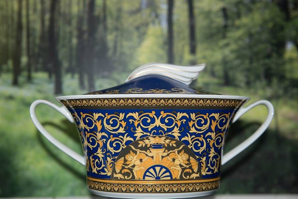 Services de table: Soupière Medusa Blue Versace – D'occasion à Yvorne par La6