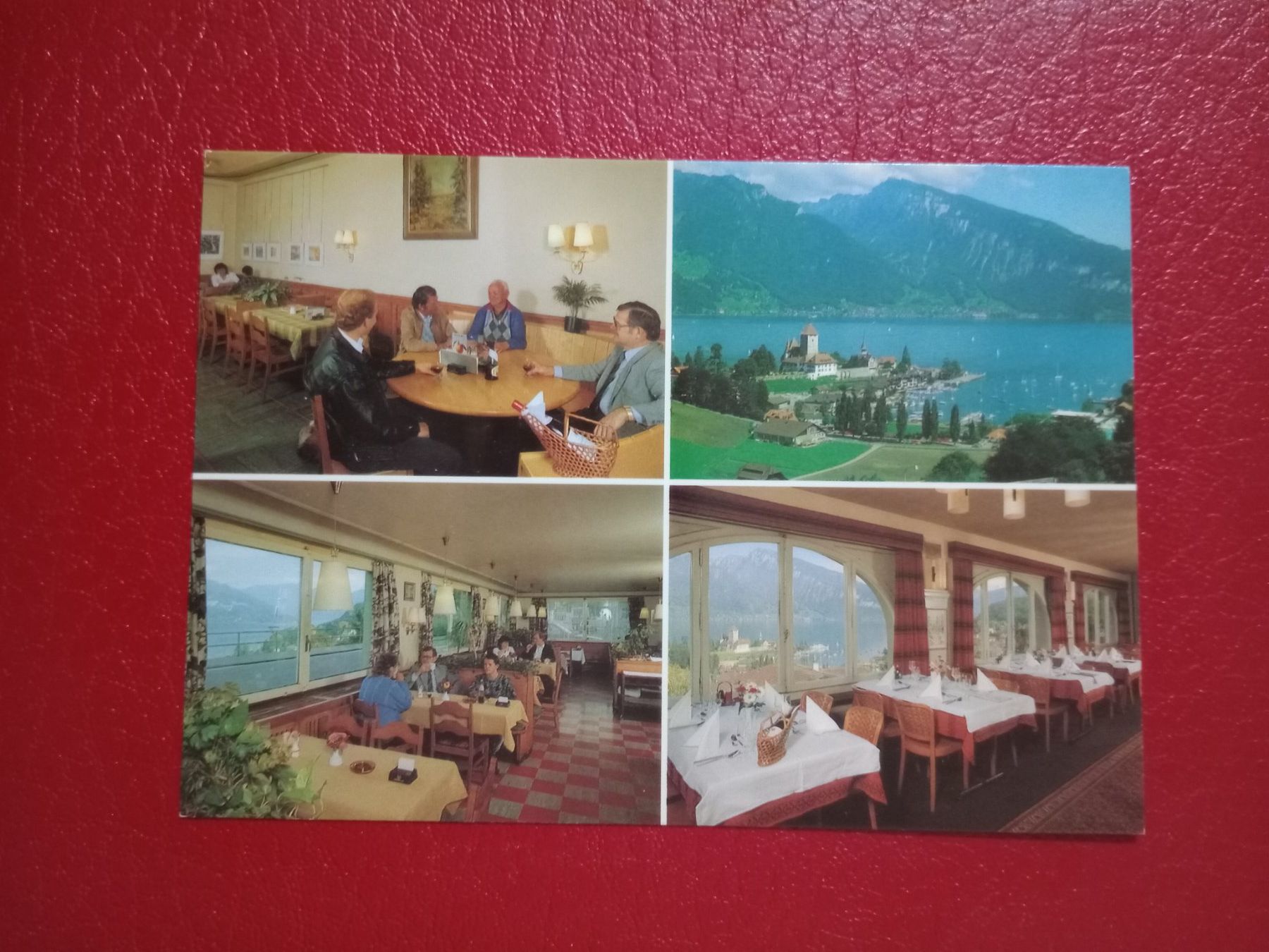 Cartoline postali: Spiez Bern Bahnhof Buffet mehrbildrig – Usato da Küttigen venduto da Melisch1000