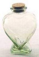 mit Kindern basteln: Glasflasche Herz