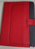 Elegante cartella in pelle rossa e nera - Affare!