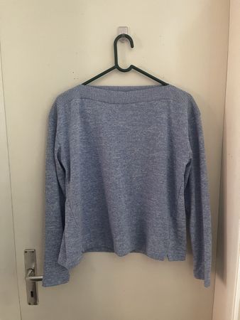Blauer Langarmpullover Gr. M, perfekt für Herbst 🍂