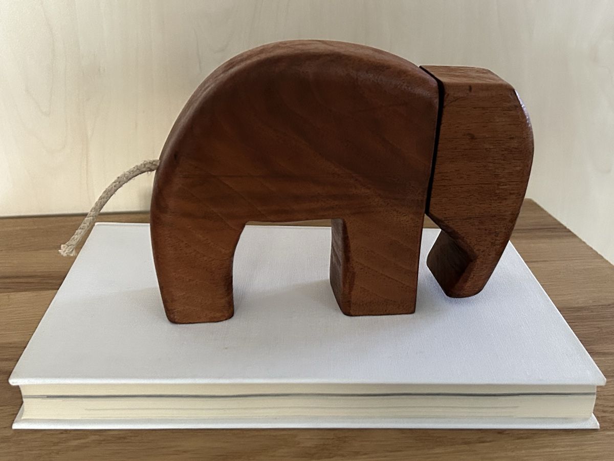 Statuette: Holz geschnitzte Elefant, minimalistisch, Deko! – Usato da Wettingen venduto da Mmccl 7