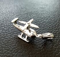 Charm Silber 925 "Helicopter" (rhodiniert)