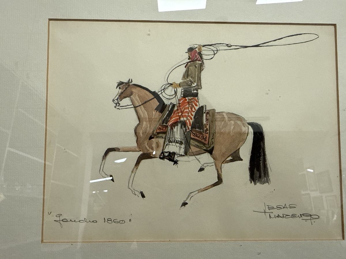 Dipinti: Bild Gaucho sign 1860 Liq 12  – Usato da Gossau SG venduto da Liq-Gossau 1