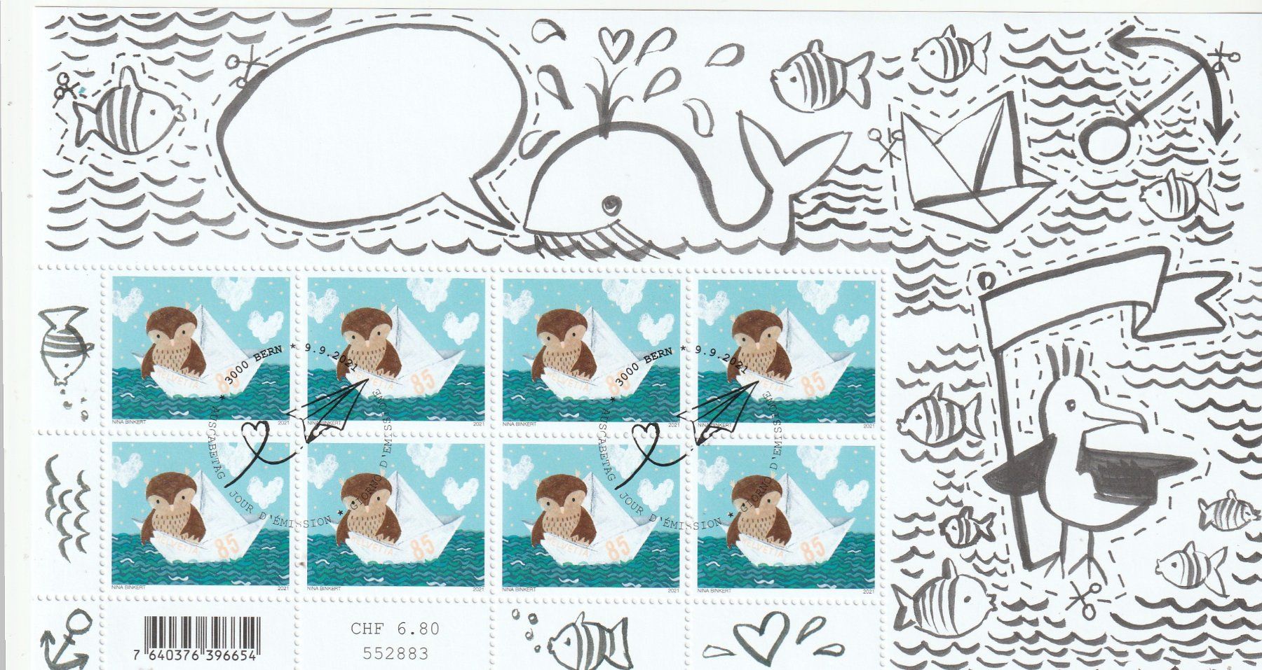 Tutti i francobolli: CH Briefmarken Lot Kleinbogen gestempelt 2011 – Usato da Rupperswil venduto da Ema10 3