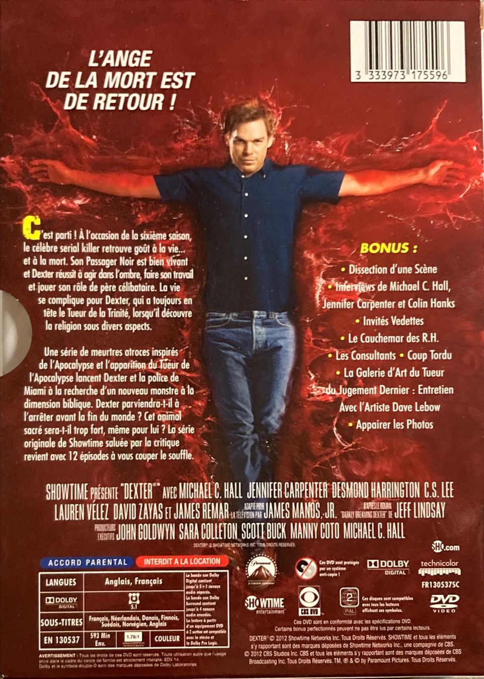 Alle DVDs: DEXTER SAISON 6 – Gebraucht aus Poliez-Pittet von Newtown-Records 1
