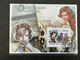 Komoren Romi Schneider Block  2008 gest.    (A1097)