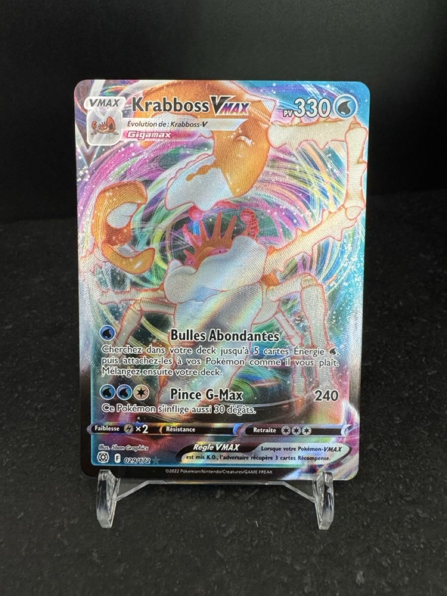 Pokémon Carte collezionabili: Kraboss Vmax 029/172 - EB09 - Carte Pokemon Fr – Nuovo (secondo la descrizione) da Boudry venduto da Poketo17