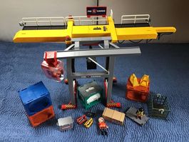 Playmobil Containerkran mit Zubehör, batteriebetrieben