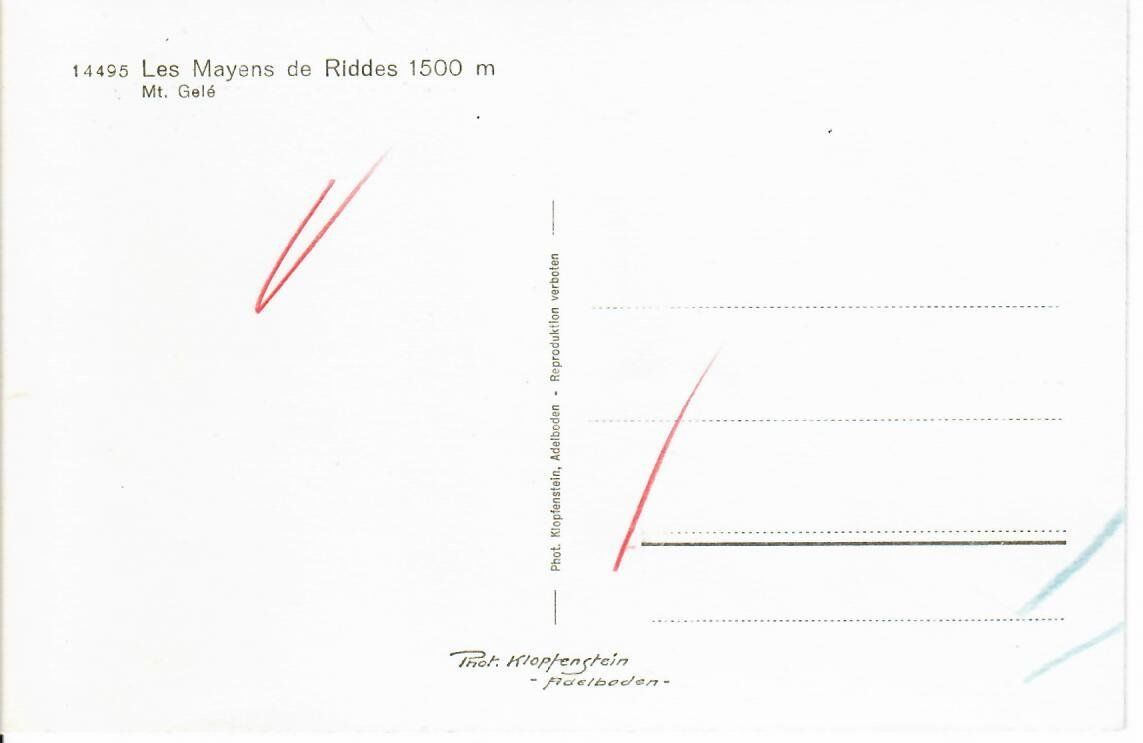 Cartoline postali: Les Mayens de Riddes – Usato da Hochdorf venduto da Ziegel-16 1