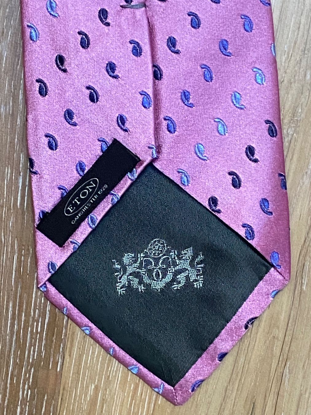 Krawatten: Beautiful ETON pink silk tie – Neu (gemäss Beschreibung) aus Grund b. Gstaad von PlageNeige 3