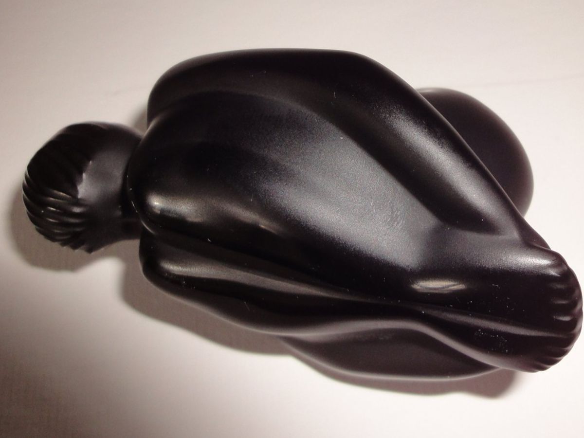 Lalique Statuette: LALIQUE  "Nu, Feuille pliée" Cristal noir – Nuovo (secondo la descrizione) da Biel/Bienne venduto da 07helios032 4