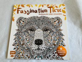 Malbuch Faszination Tiere EMF neuwertiger Zustand