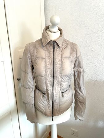 STEFANEL Steppjacke Daunenjacke S beige Übergangsjacke
