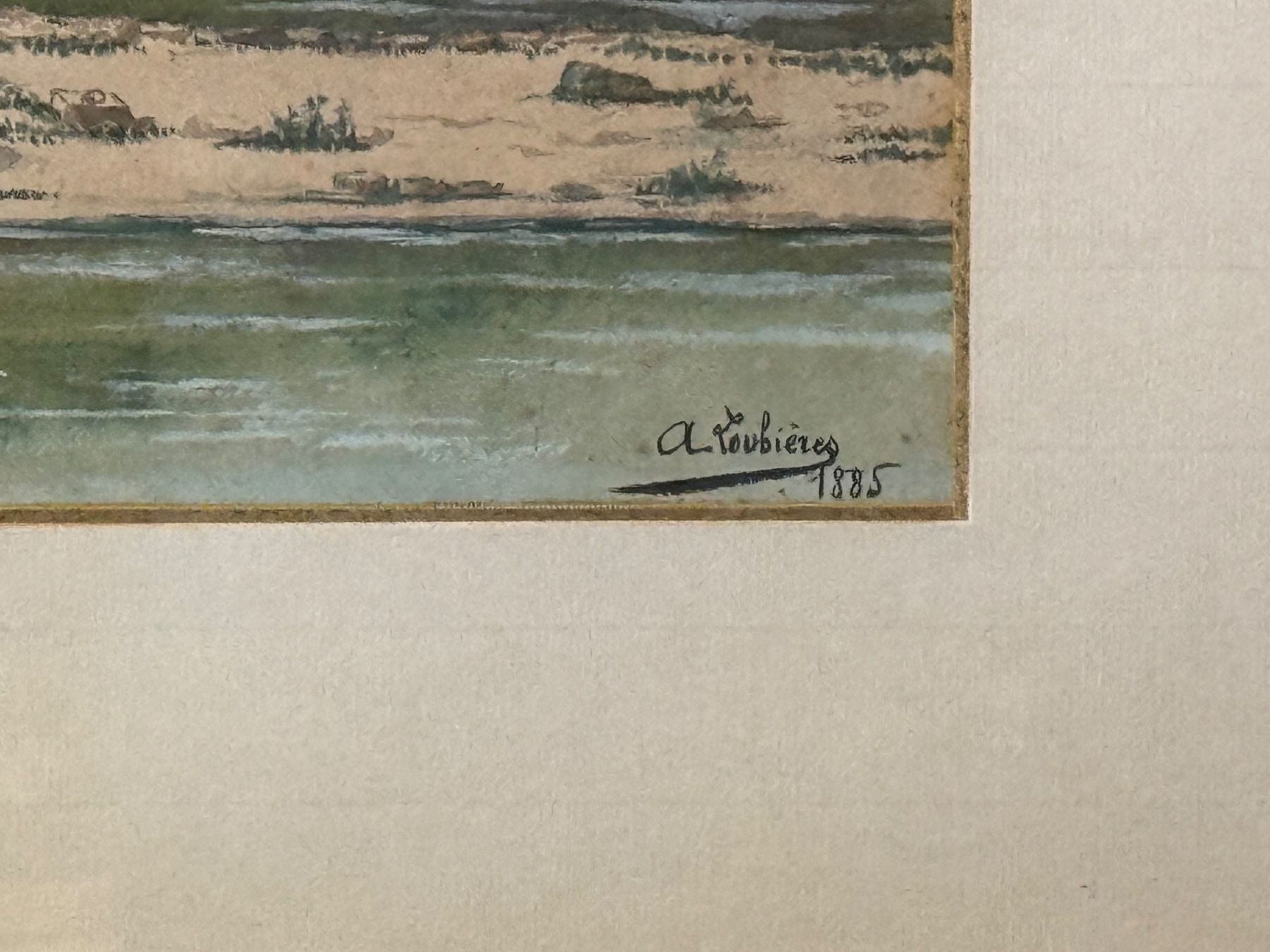 Tableaux: (50) Antikes Aquarell signiert – D'occasion à Bern par Jwpm66 4