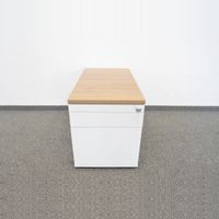 Haworth Mobile Storage Roll-Korpus Weiss-Eiche