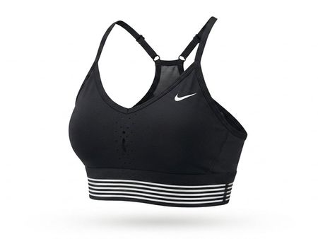 Sport BH Nike schwarz mit Streifen guter Zustand