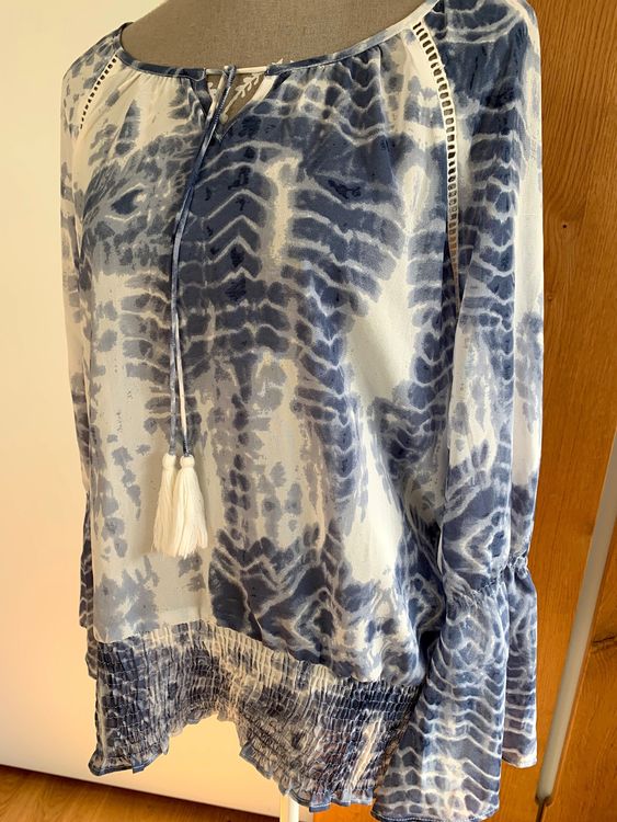 H&M Hose Blau-Weiß Gr.: M main image 0