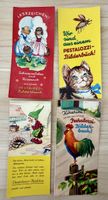 4x Pestalozzi Bilderbücher Lesezeichen 1960 er Jahre 