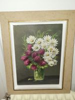 Blumenstillleben Gemälde, signiert, H.Bachmann